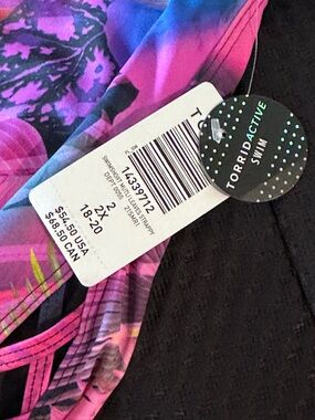 torrid Active Swim Bikini in Pink and Purple Ombre